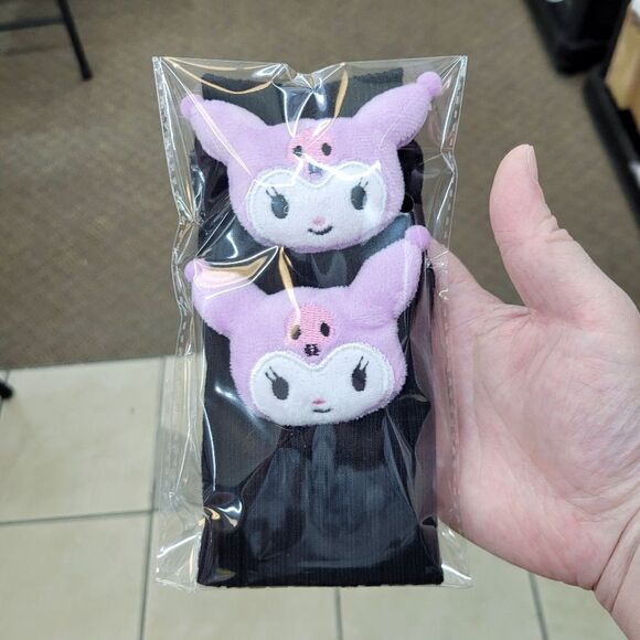 2/$20 Brand New Black/Purple Kuromi Socks Kids 6-10 Yrs - Picture 3 of 6